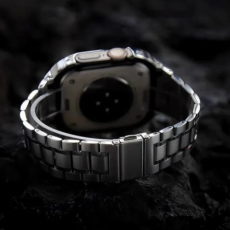 Stainless Steel Band with Case for Apple Watch