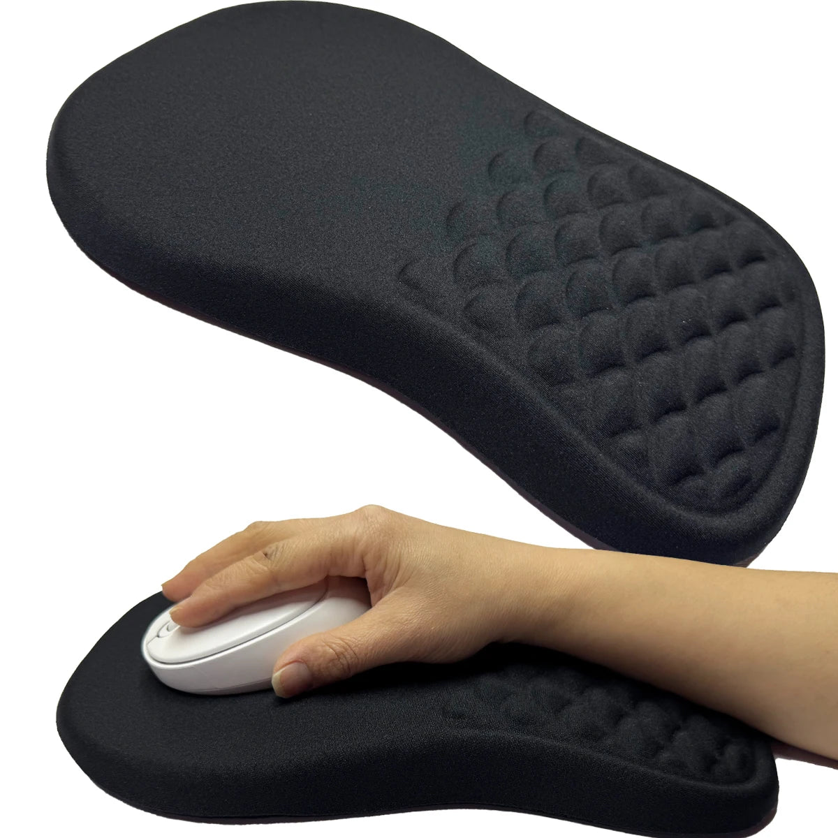 Halloween Ergonomic Mouse Pad with Wrist Support, Designed for Easy and Responsive Mouse Movement with Viscoelastic Foam Cushion