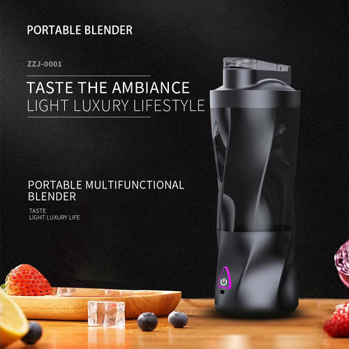 Factory Direct Supply HD-10 600ML Electric USB Rechargeable Portable Blender USB Protein Blender Portable Mini Blender