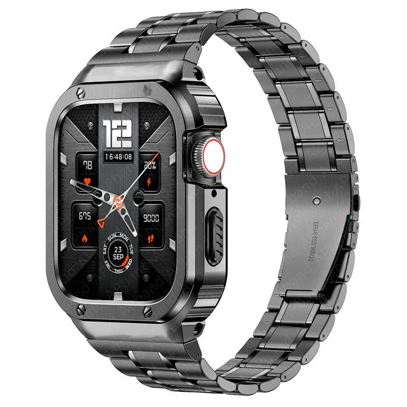 Stainless Steel Band with Case for Apple Watch