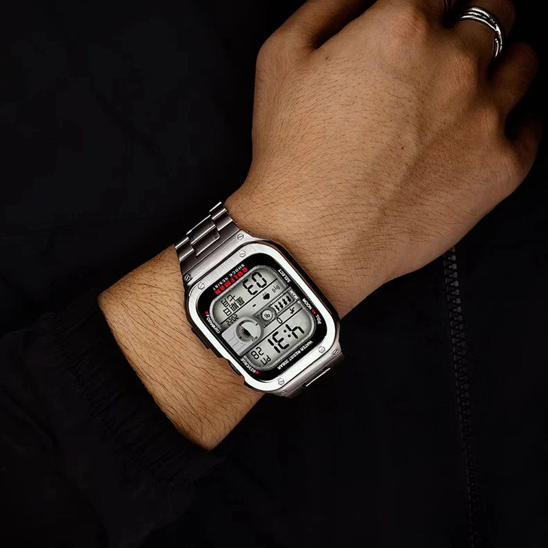 Stainless Steel Band with Case for Apple Watch