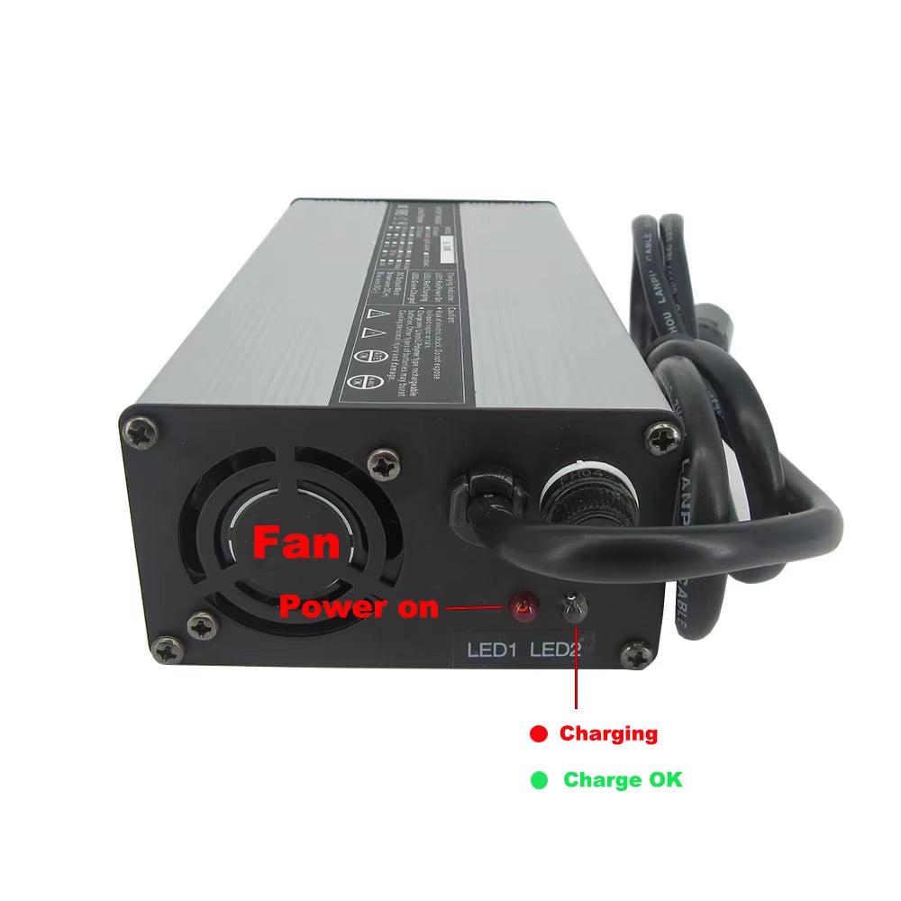 72V 4A 5A 10A Lithium Smart Charger 20S 72 Volt 84V Li Ion Battery Fast Chargers 220V / 110V XT60 XT90 XLR Connector