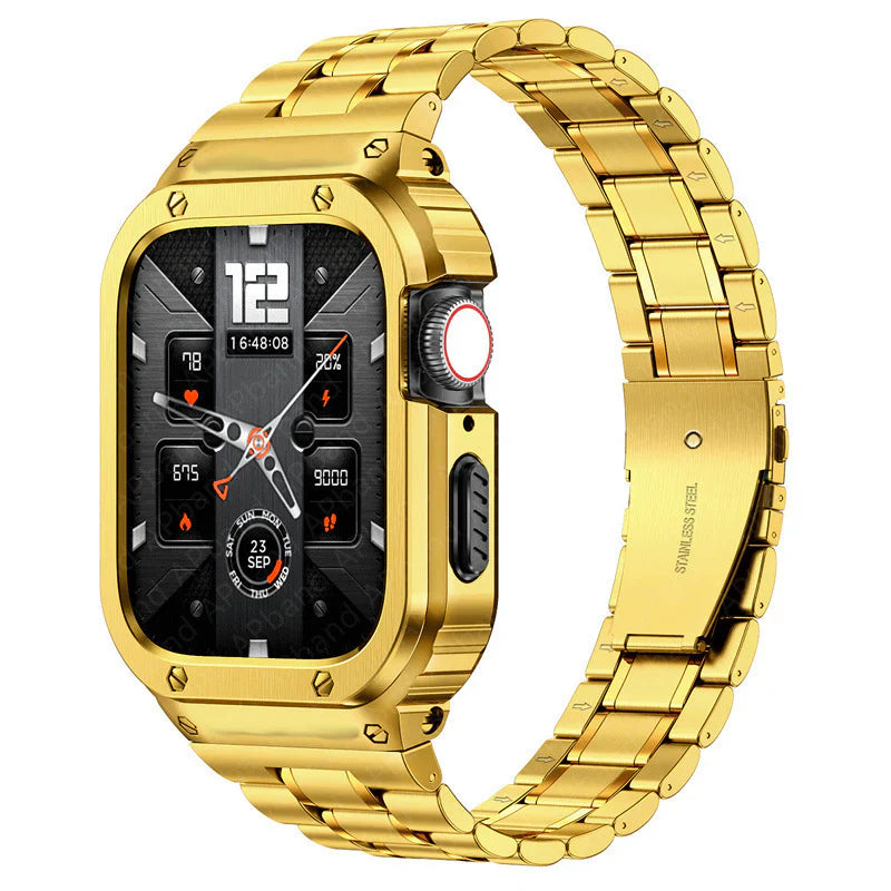 Stainless Steel Band with Case for Apple Watch