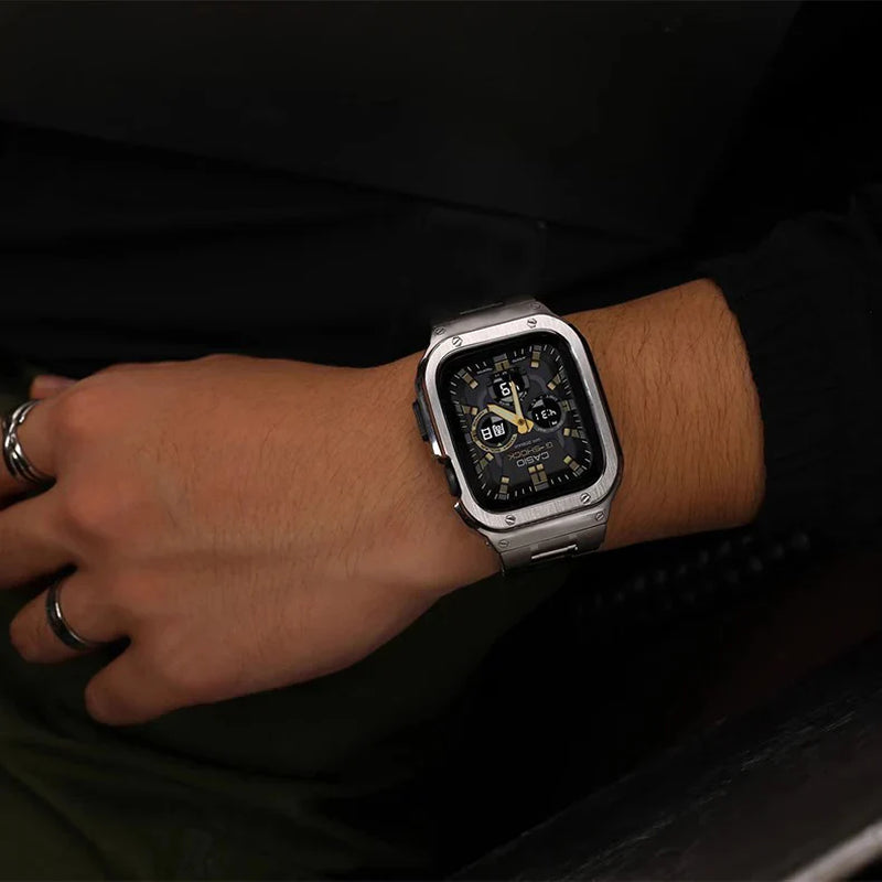 Stainless Steel Band with Case for Apple Watch