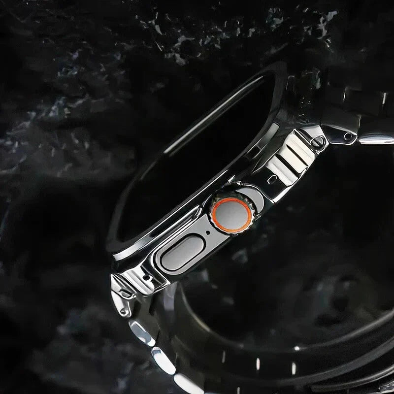 Stainless Steel Band with Case for Apple Watch